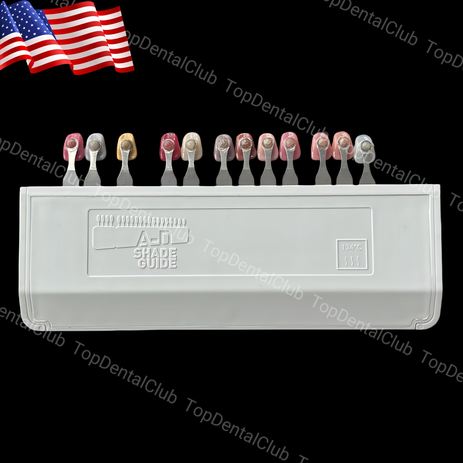 USA STOCK Dental Gingiva Aesthetic Composite Resin Pink 3D Gum A-D Shade Guide