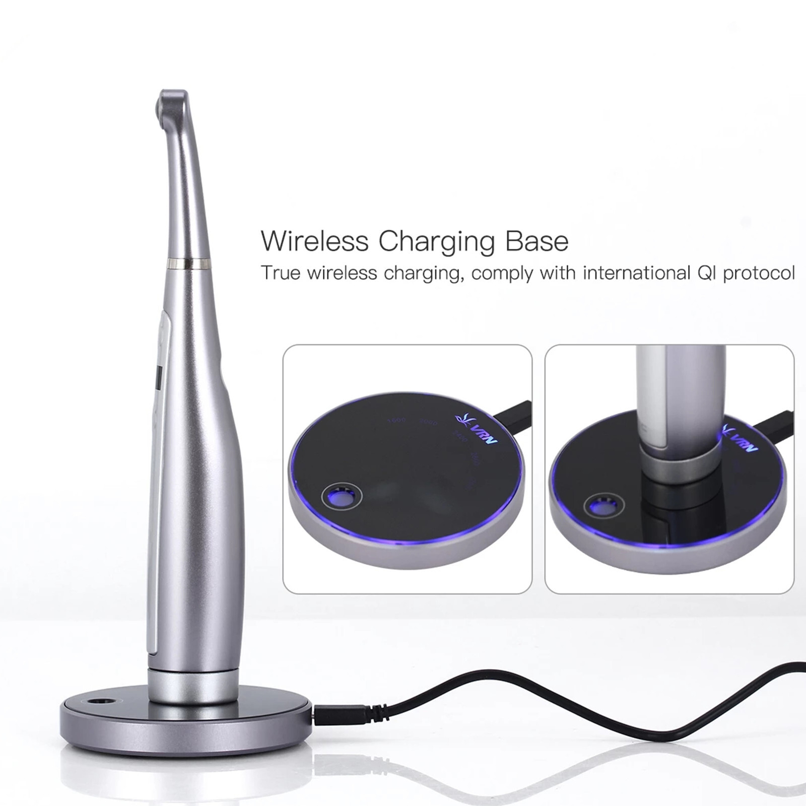 VRN-VAFU Dental LED Curing Light 420-480nm Resin Cure Lamp with Caries Detector