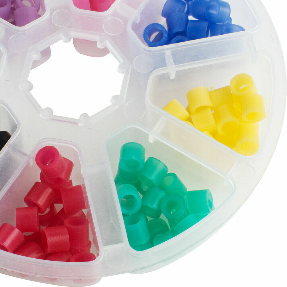5 Box Dental Hygienist Autoclavable Silicone Rubber 8 Colors Mixed Assorted Ring