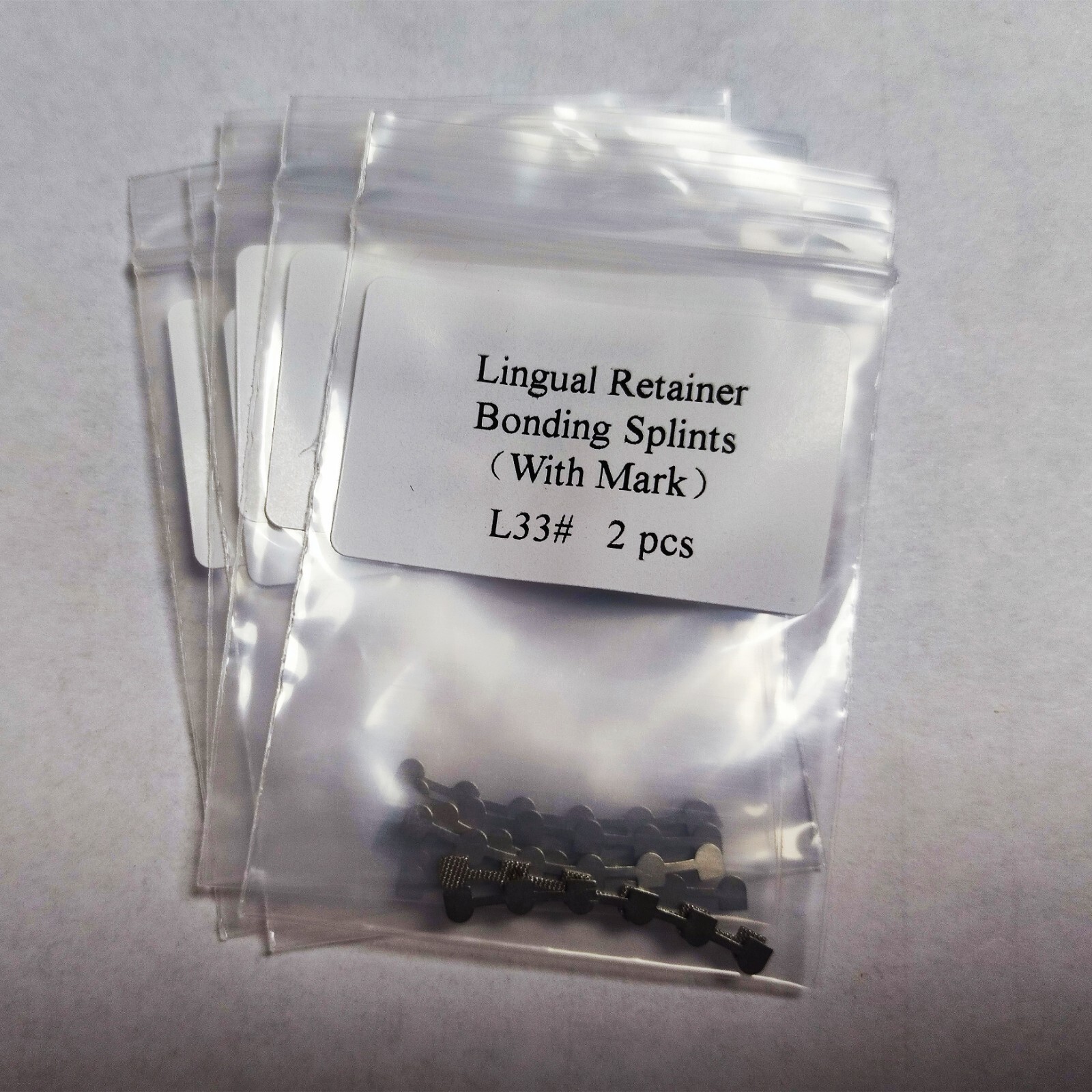 10 Packs 20Pcs Dental Lingual Retainer Bonding Splints L#33 Mesh Base With Mark
