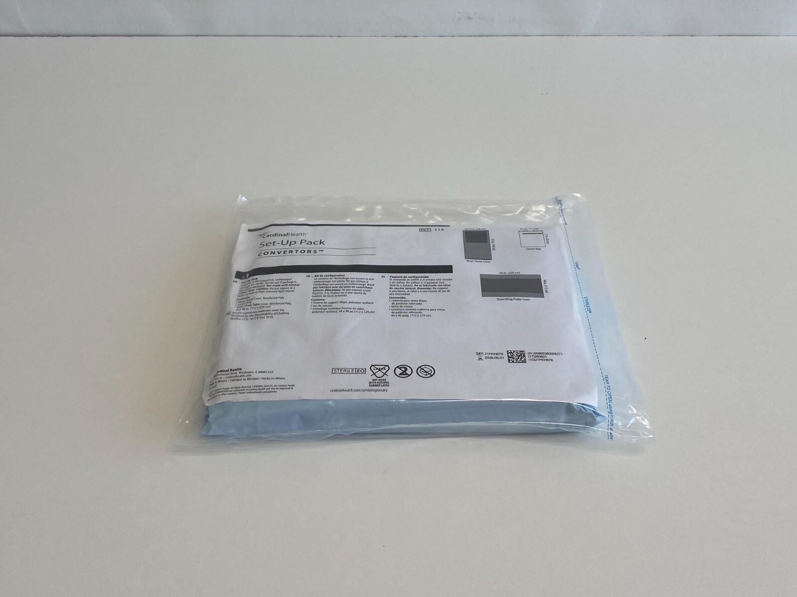 M4: Lot of 2 CARDINAL HEALTH Set-Up Pack Convertors 114 Exp.2026-06