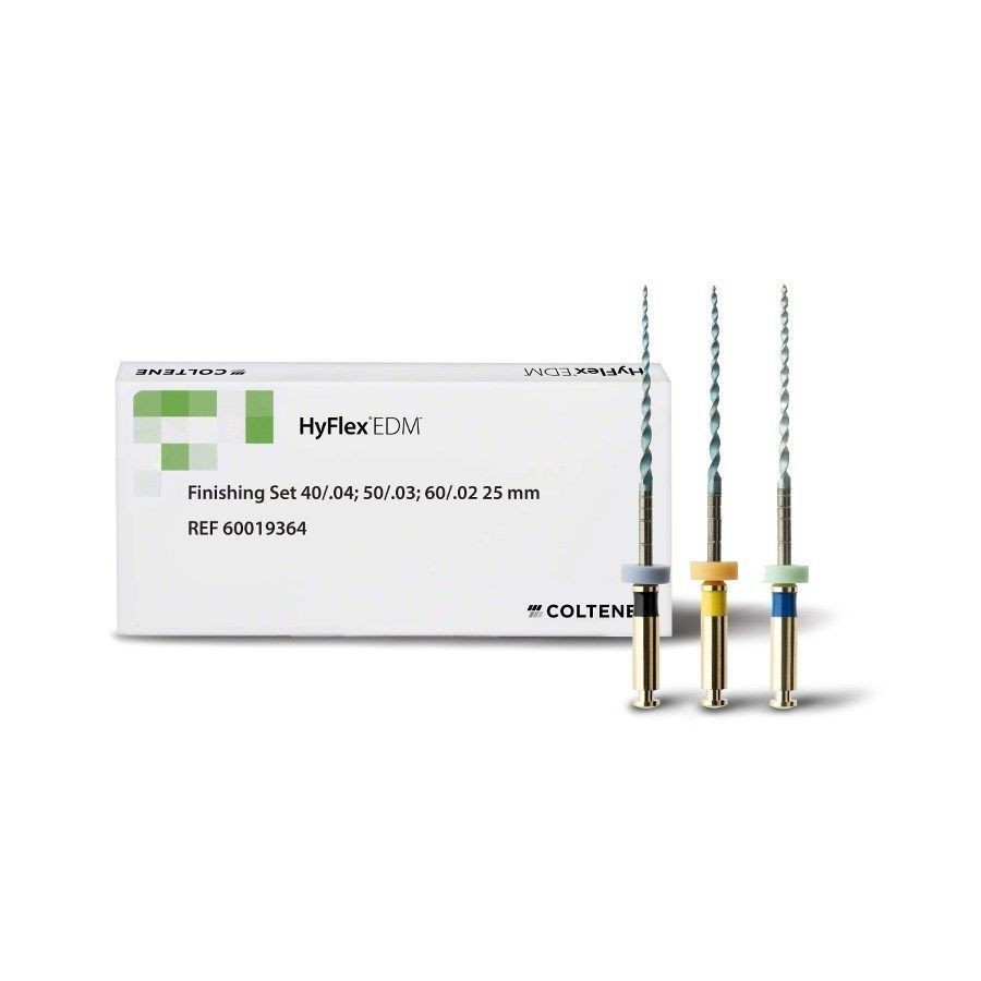 COLTENE HYFLEX EDM FINISHING SET 3 FILES TOTAL DENTAL ROTARY FILES.