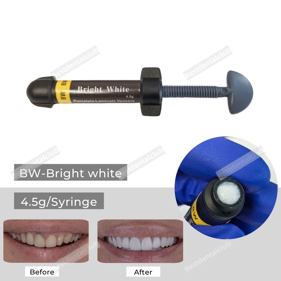 4.5g Dental Light Cure Composite Resin Veneer Hybrid Aesthetic Bright White