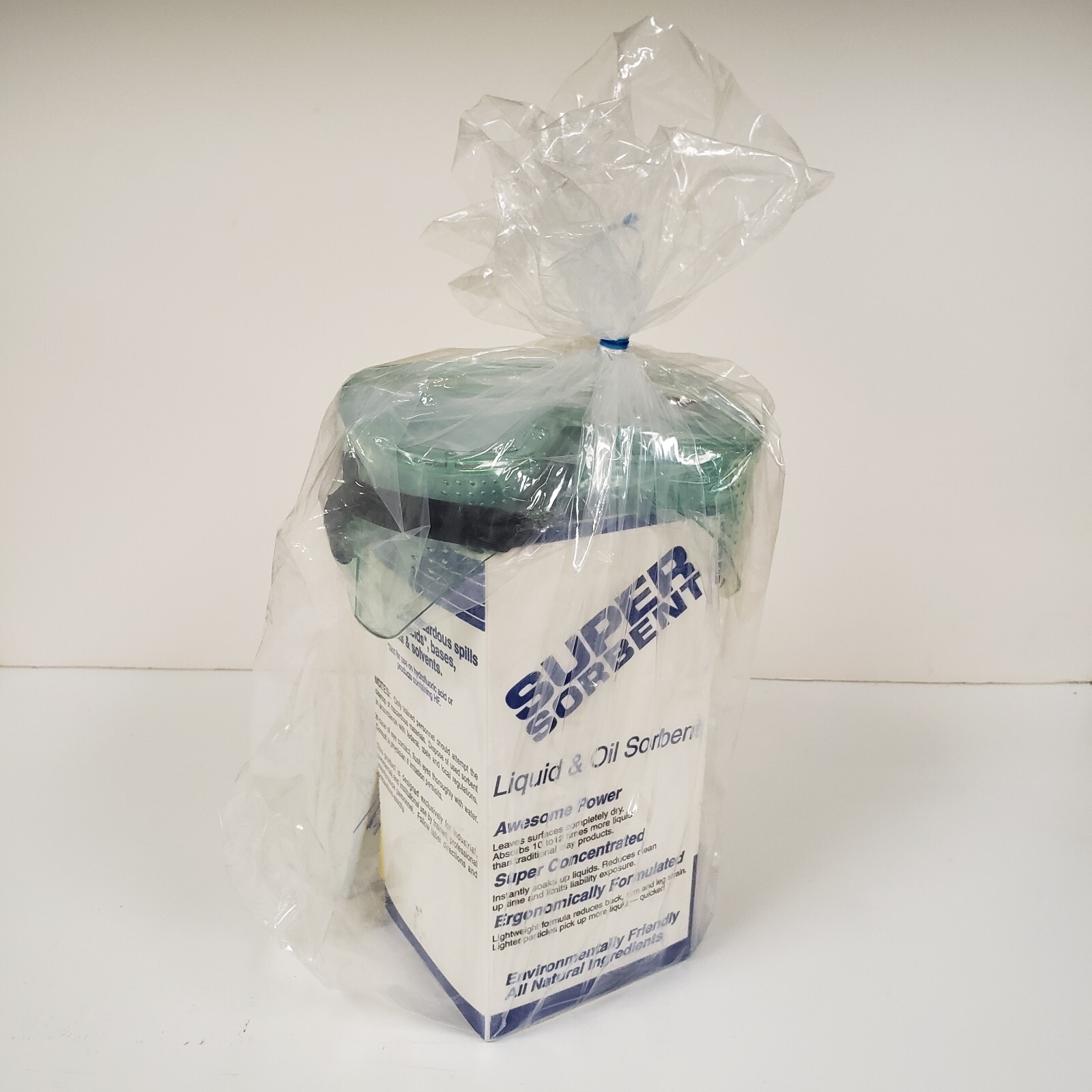 Super Sorbent Spill Cleanup Kit w/Goggles, Gloves, Broom, Dust Pan, Bag