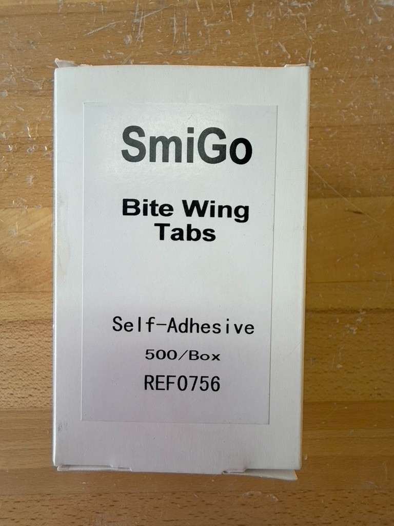 SMIGO Bite Wing Tabs Self-Adhesive 500/Box Ref0756 NEW BRAND NEW