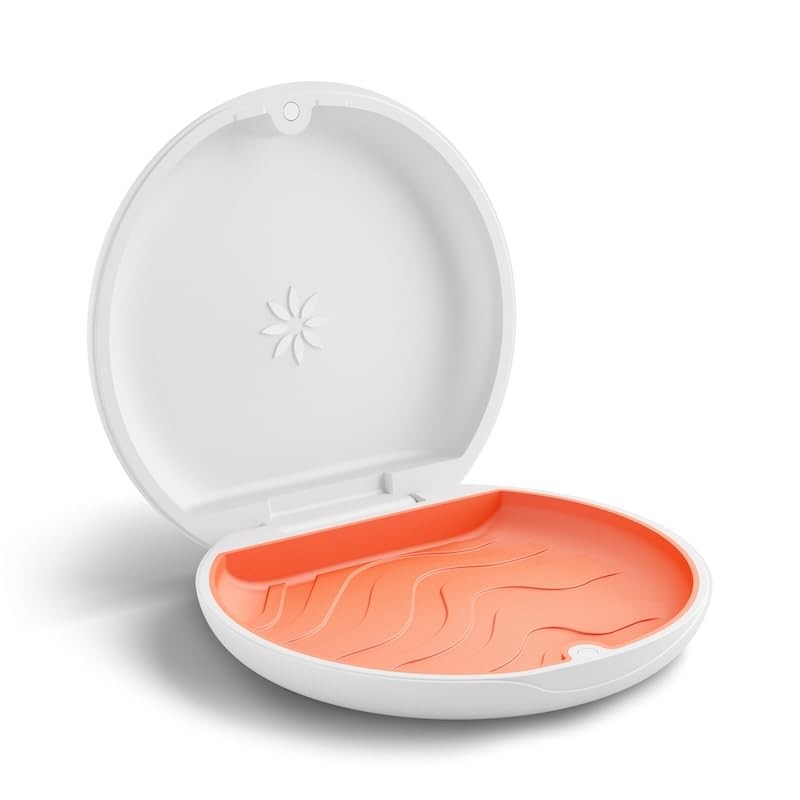 INVISALIGN Aligner and Retainer 3 inches diameter x 0.5 high, White