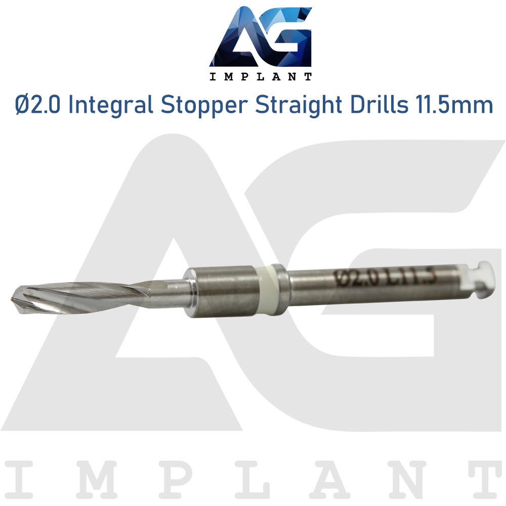 Ø2.0 Integral Stopper Straight Drill External Irrigation Dental Tool