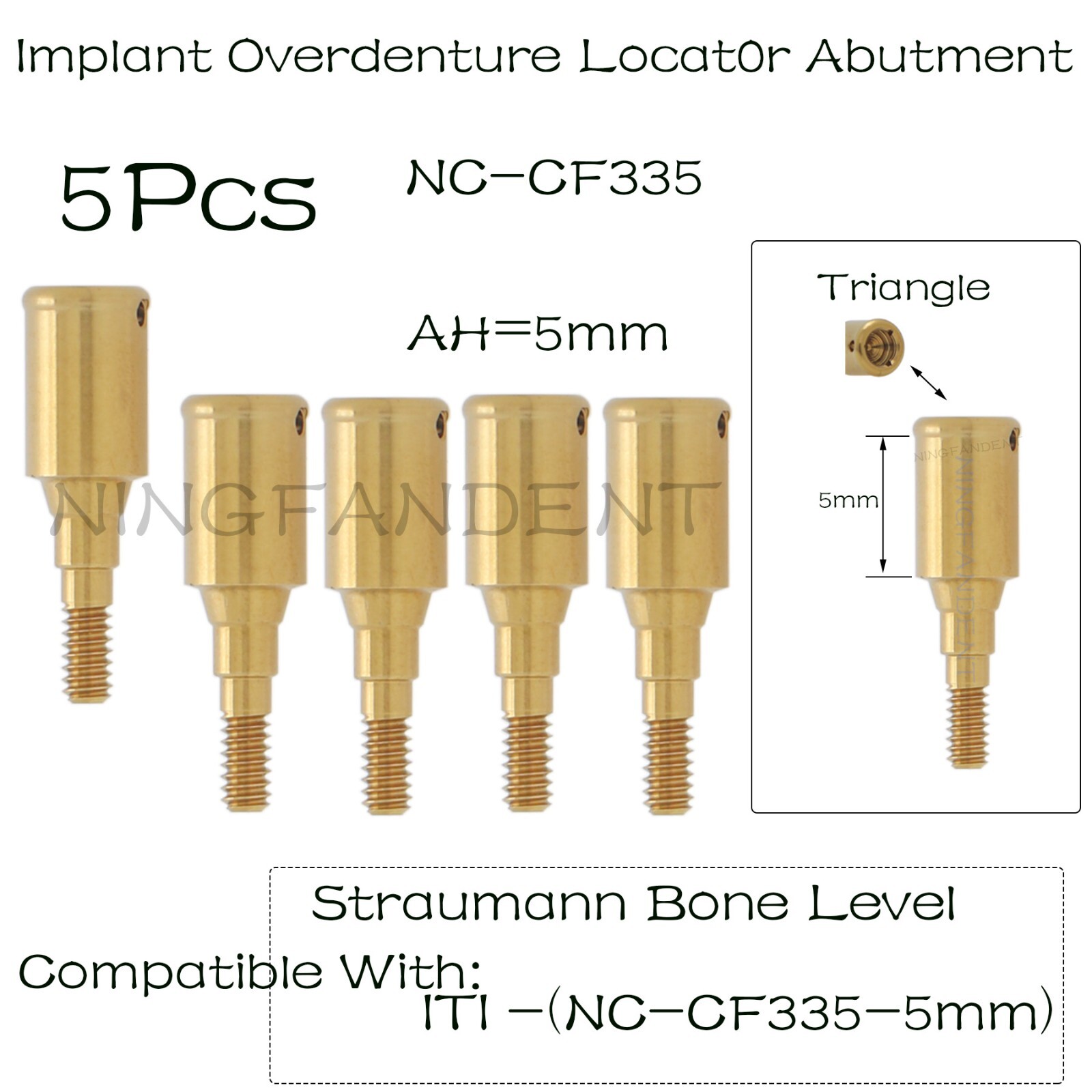 Straumann/ITI-Bone Level NC Dental Overdenture Locator Abutments For 1-5mm GH