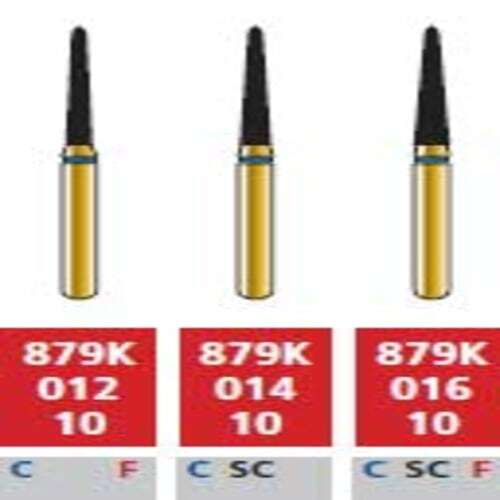 Alpen FG #879K.012 Diamond Bur, Fine Grit, Pack of 5