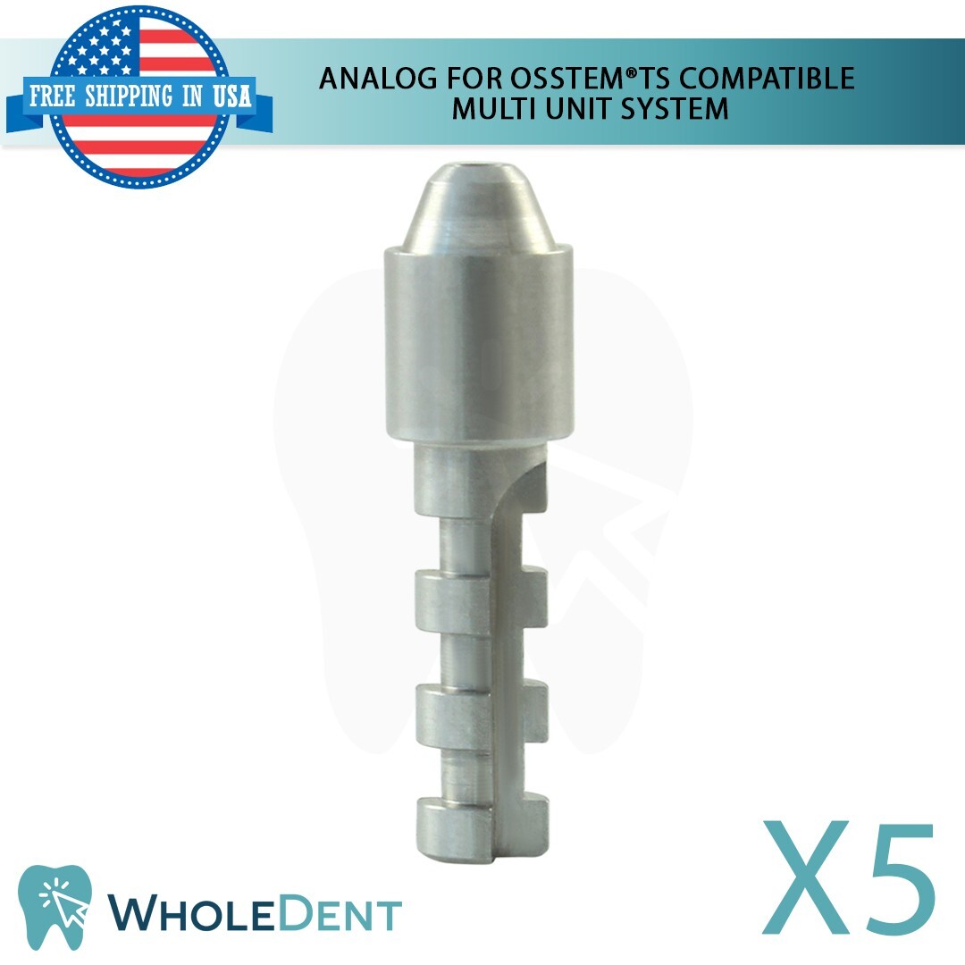 5 Analog For Multi Unit System Dental Osstem® TS Hiossen® ET Compatible Hex Lab
