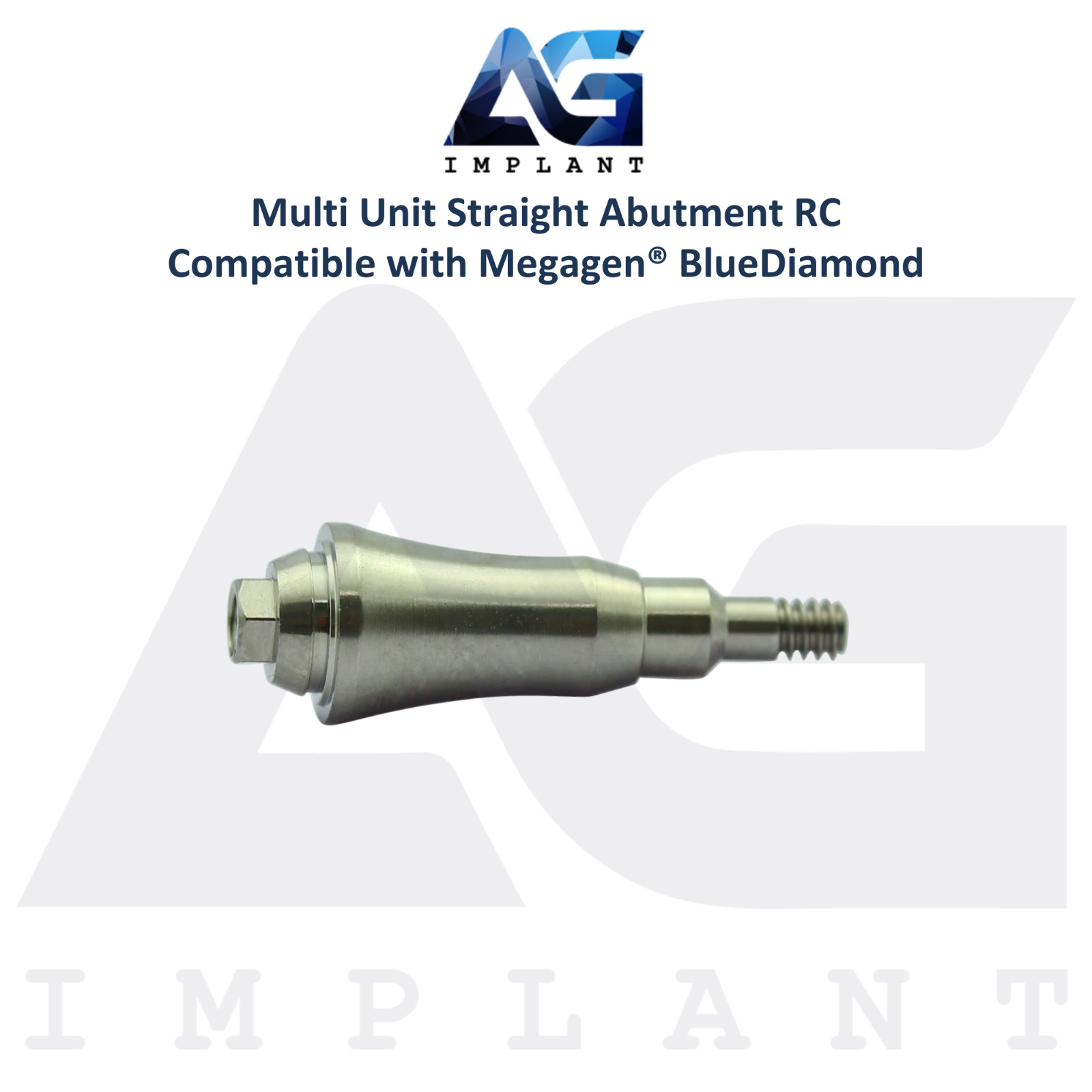 5 Straight Multi Unit Prosthetic RC Compatible with Megagen® BlueDiamond