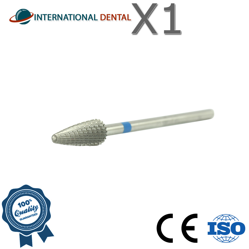 Dental Nail Lab Straight Cut Grinding Carbide Fraser Bur Medium Coarse Grit Ø5.0
