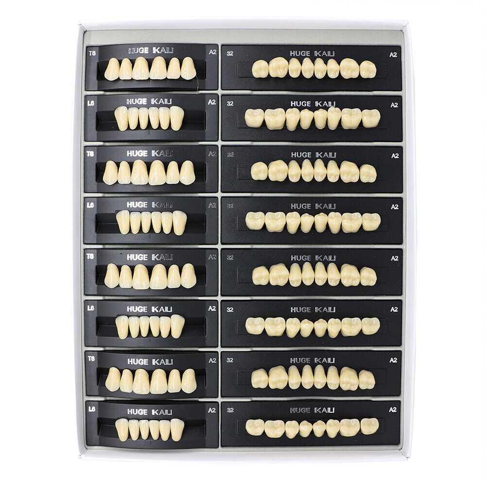 1 Box HUGE KAILI A2 Dental Synthetic Polymer Resin Teeth T6 L6 32 A2 112Pcs/Pack
