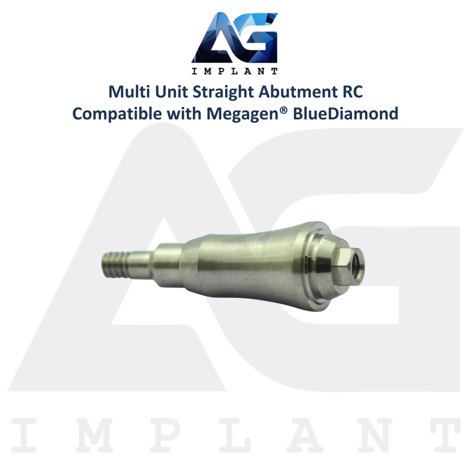 5 Straight Multi Unit Prosthetic RC Compatible with Megagen® BlueDiamond