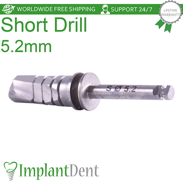 Dental Short Drill 11.5mm External Irrigated 5.2mm Stainless Steel Dentistry