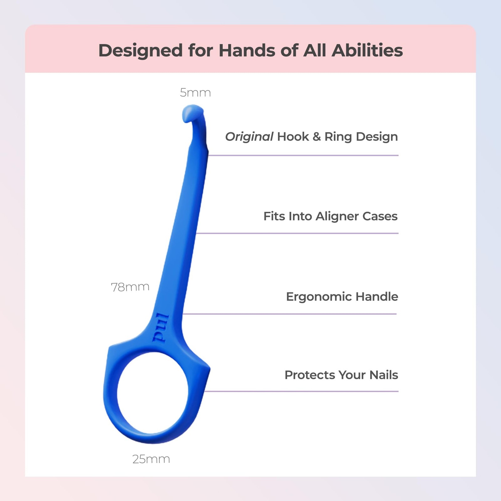 PUL Pack of 2 Aligner Removal Tool – Invisalign Remover & 2 Pack, Blue