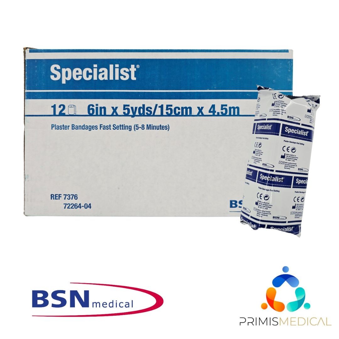 BSN Medical 7376 Specialist Plaster Bandages Fast Setting 6in x 5yds BX/12