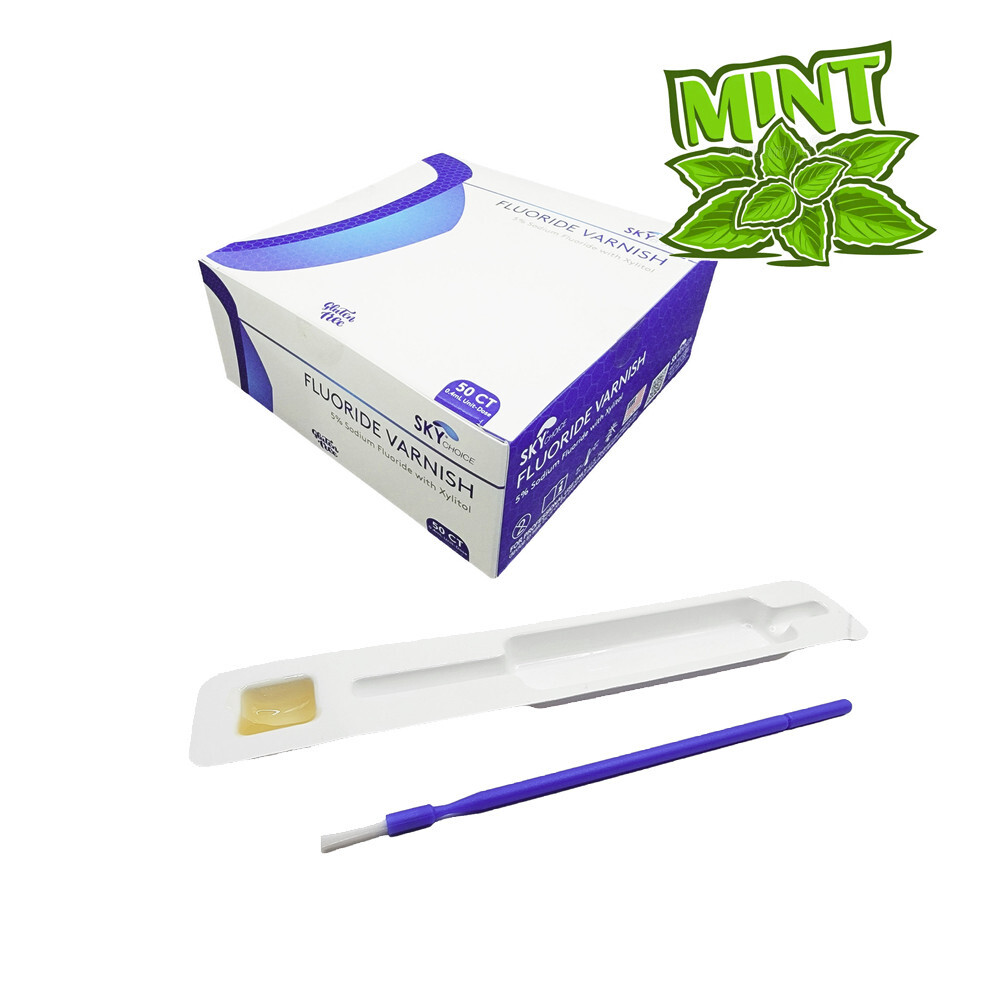 Fluoride Varnish 5% Sodium Spearmint (0.4ml x 50) Sky Choice