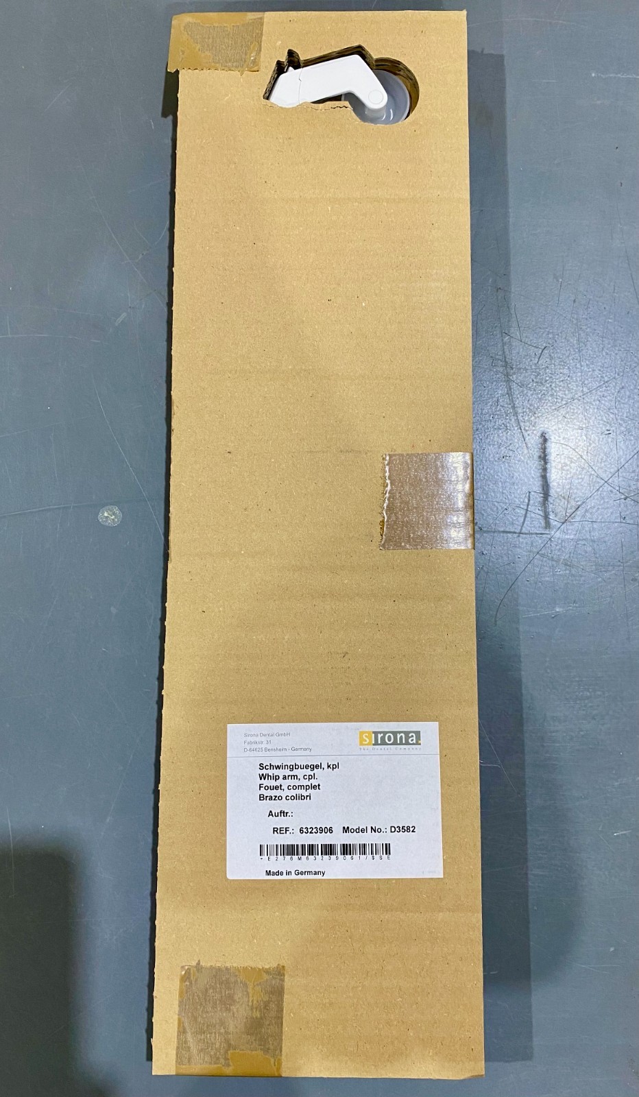 Sirona Whip Arm, cpl REF 6323906 Model No D3582