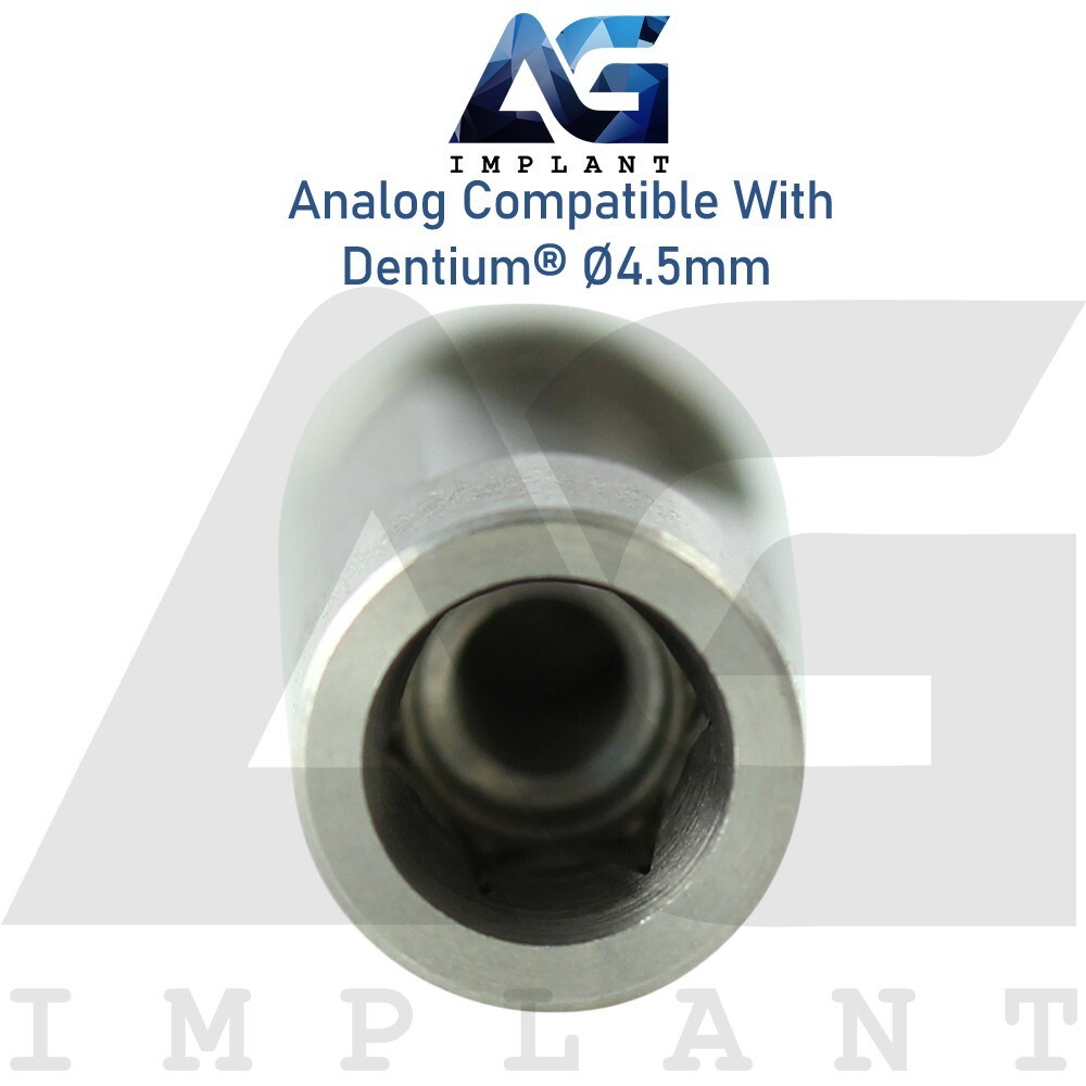 5 Dent!um® Compatible Fixture Analog 4.5mm Int Hex Connection Stainless Steel