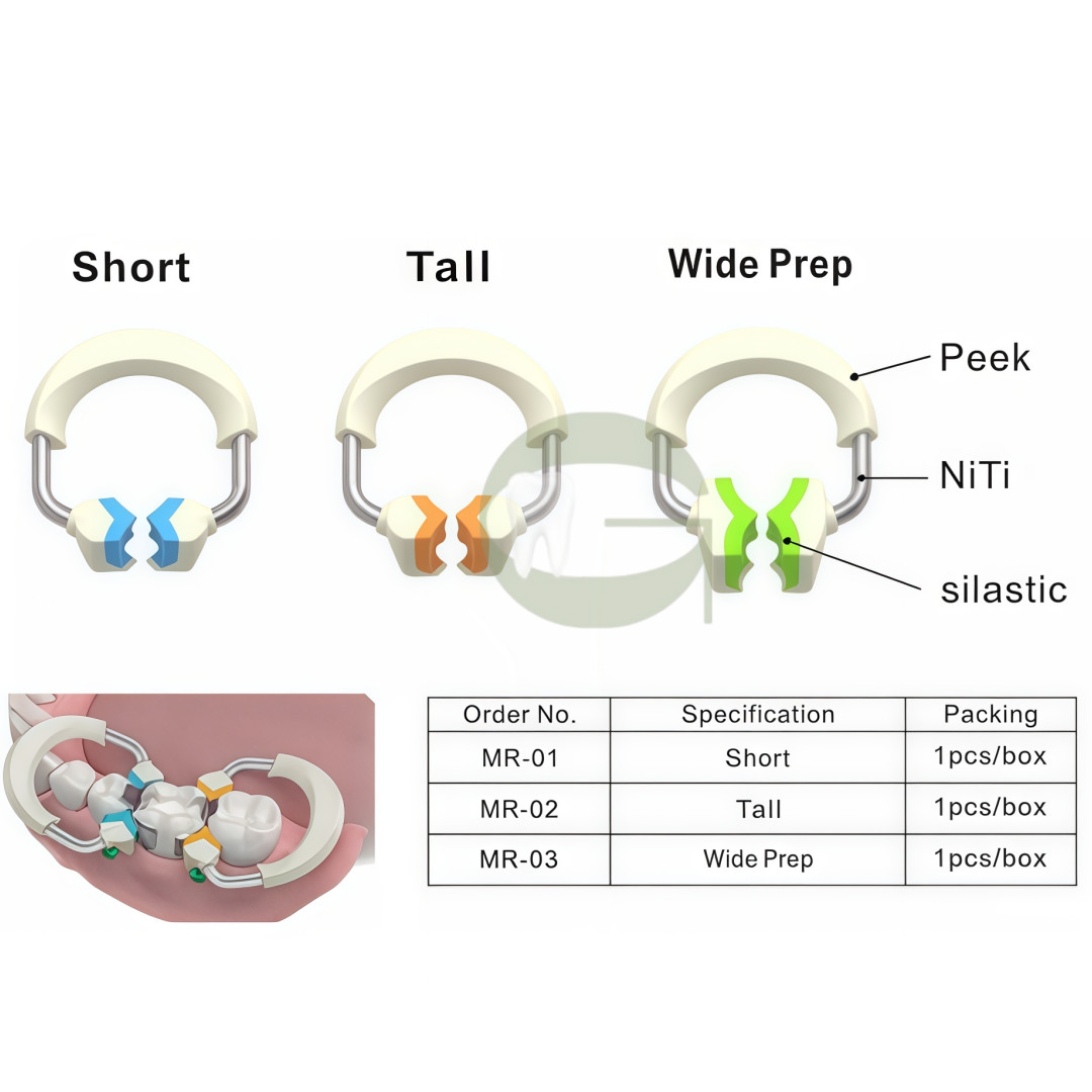 Dental Matrix Bands Ring Sectional Matrice Clamp Titanium Alloy Ring NiTi Peek