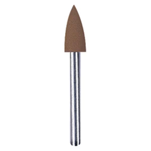 NTI Silicone Brown FG Pre-Polish, Flame Shape, 3.1mm, Pack of 10.