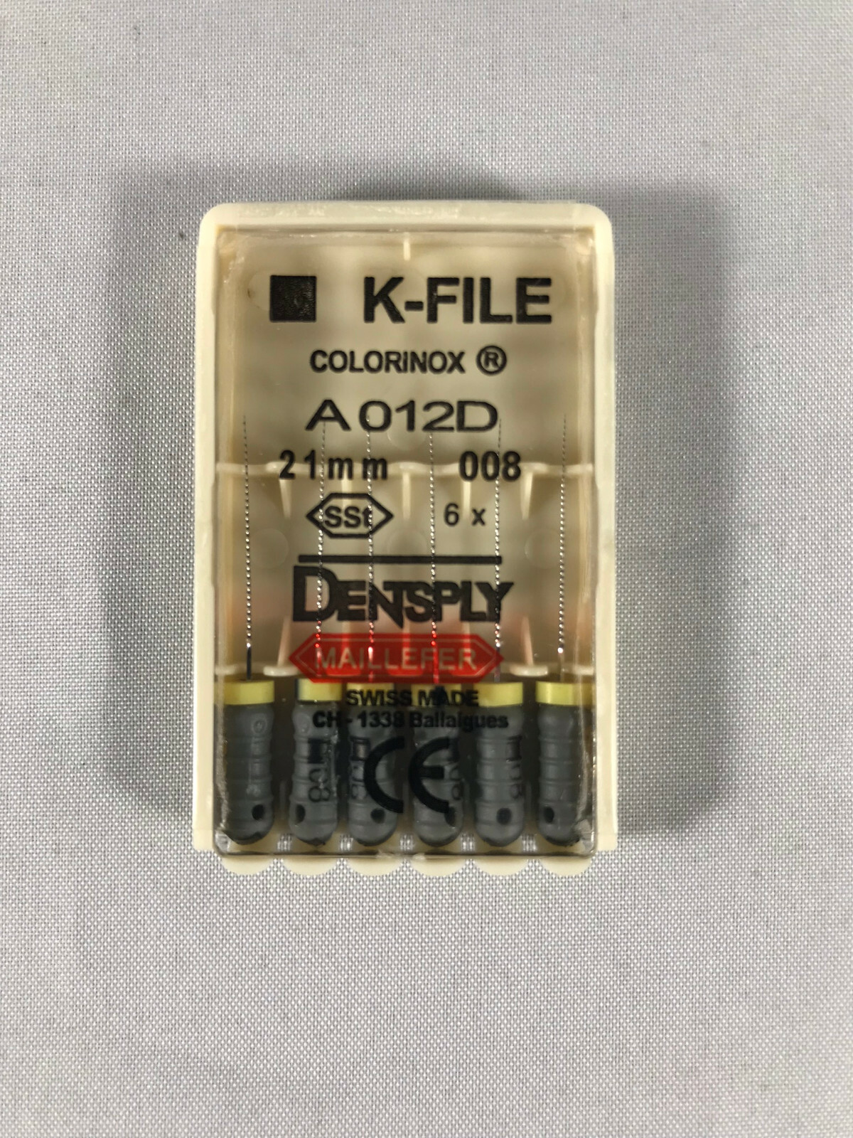 Dentsply Maillefer K-file Endodontic stainless steel 21mm All sizes 60 files/pk
