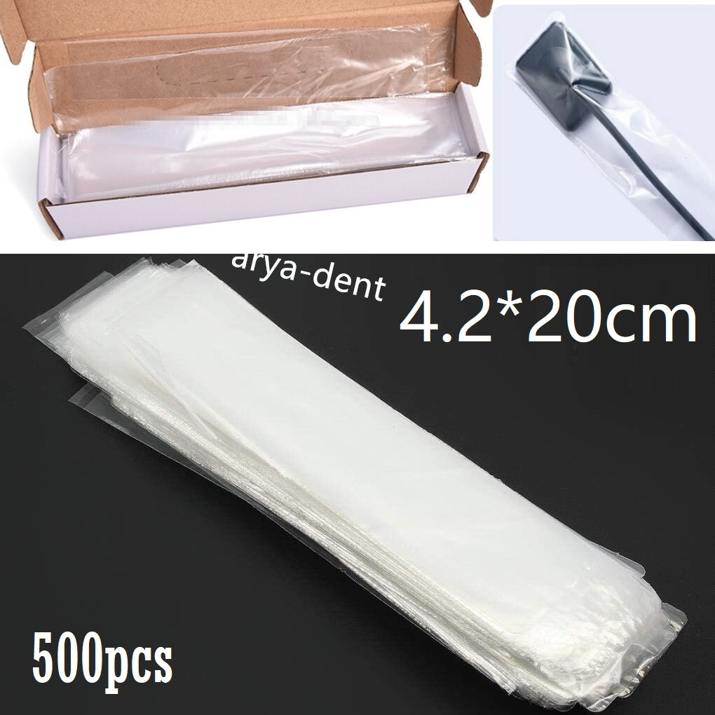 500pcs Dental Plastic Digital X-Ray Sensor Cover Barrier Sleeves Protective Film