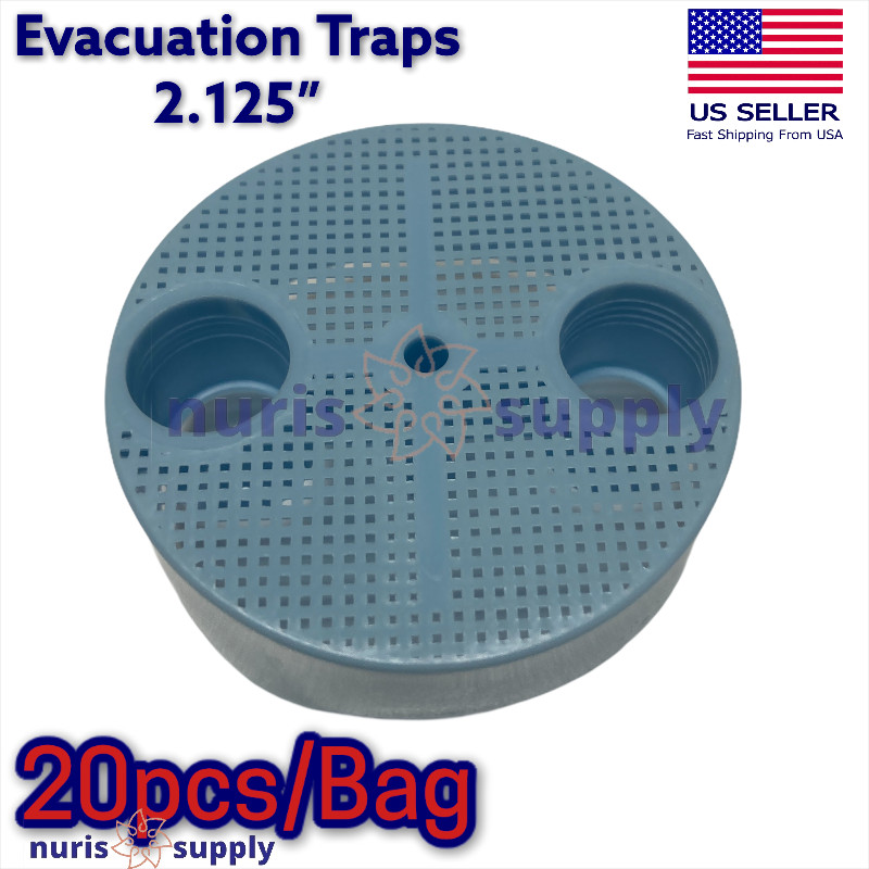 20pcs Disposable Evacuation Traps 5501 A-dec Black Plastic Canisters + 2.125″