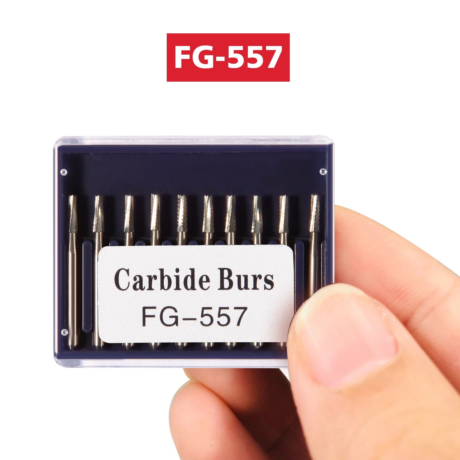 FG 557 Carbide Burs – Friction Grip for High-Speed Handpieces, Midwest Type