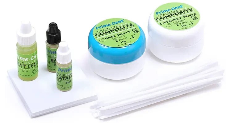 Prime-Dent® Chemical Cure Composite Deluxe Kit 15 Gram & Bond