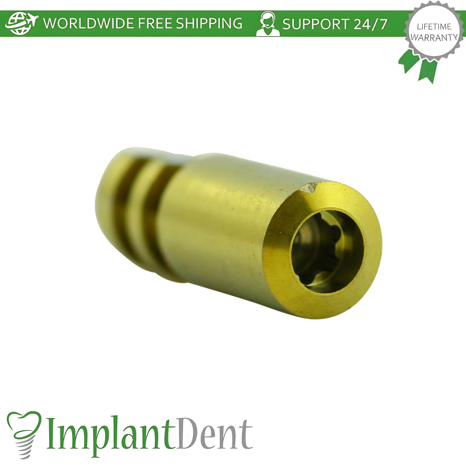 Ø6.5mm Dental Fixture Analog Wide Body WB Straumann BLX Compatible Replica