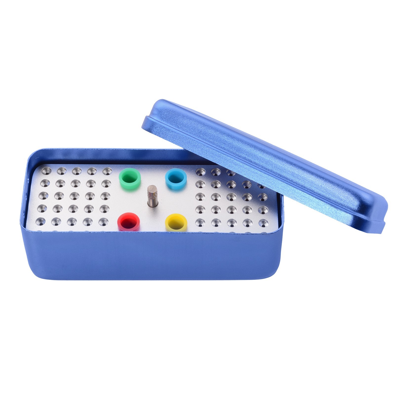60 Holes Dental Root Canal Files Gutta Purcha Point Sterilization Box Holder USA