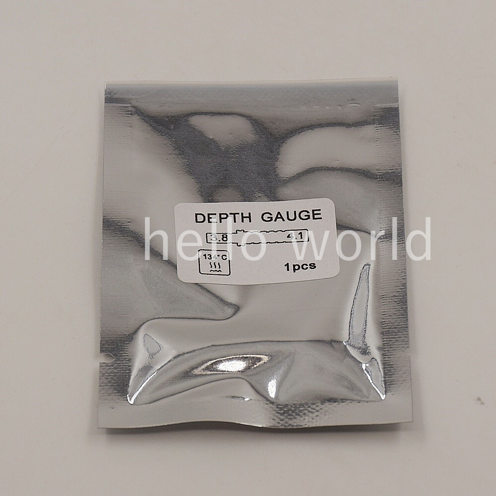 1Pcs/Bag Dental Double Head Implant Parallel Pin Depth Gauge Guide 3.8-4.1mm