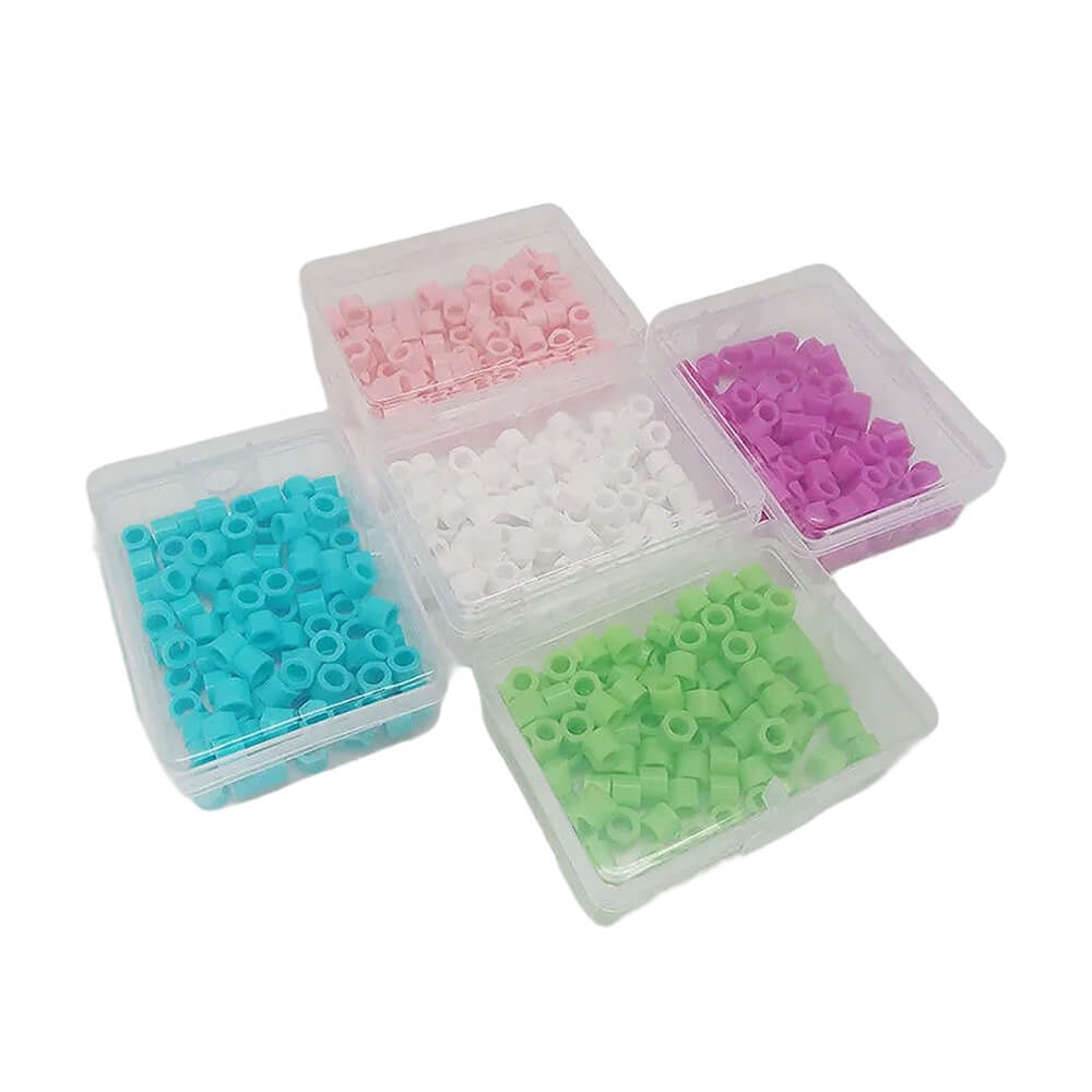 1 Box 100pcs Dental Instrument Code Ring Plain Color Small Sizes 5 colors