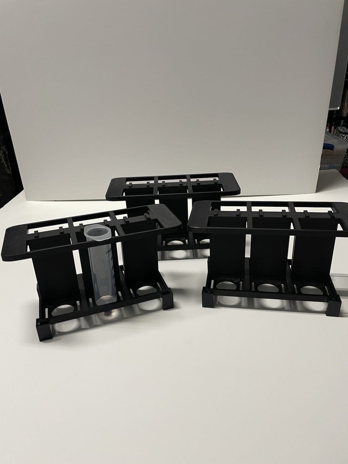 Feeding Syringe Holder / Drainer, 2 In 1 Rack. Flip Syringe Over For Draining