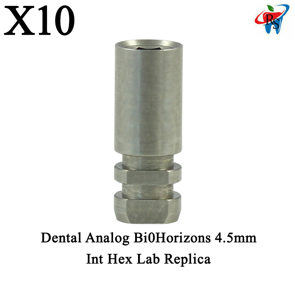 10pcs Dental Bi0Horizons® Ø4.5mm Int Hex Connection Compatible Analog