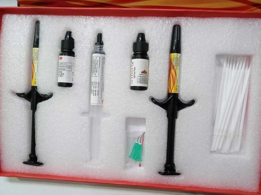 Anabond Orthofix Light Cure Metal & Ceramic Orthodontic Bonding System Kit.