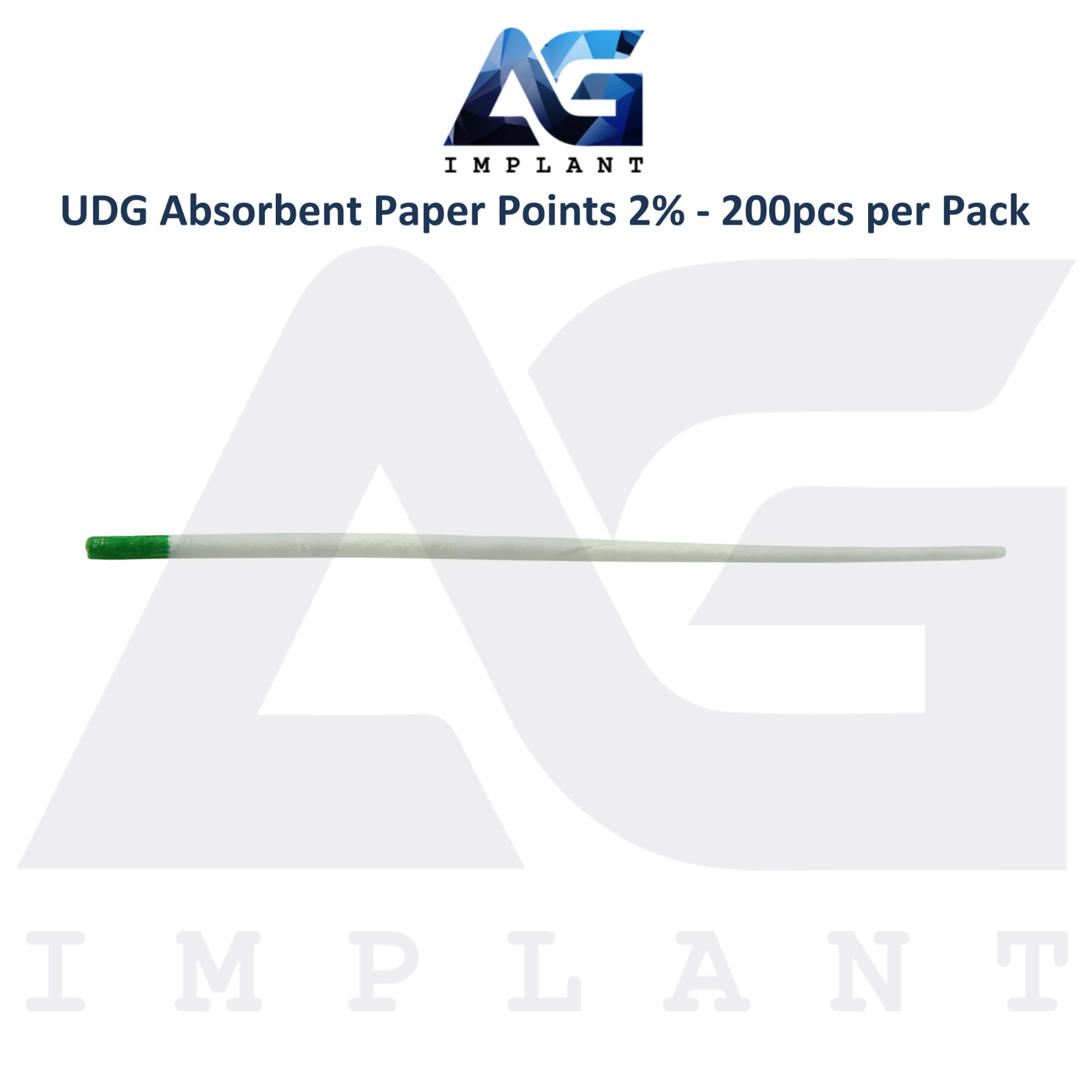 5 Dental Absorbent Cotton Paper Points 2% 200pcs per Pack Fast Drying UDG Lab