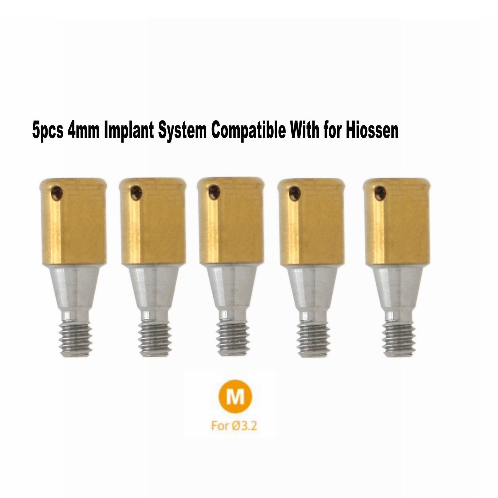 Dental Attachment Abutment & Overdenture Male Caps KITS Tool for Hiossen Ø3.2M