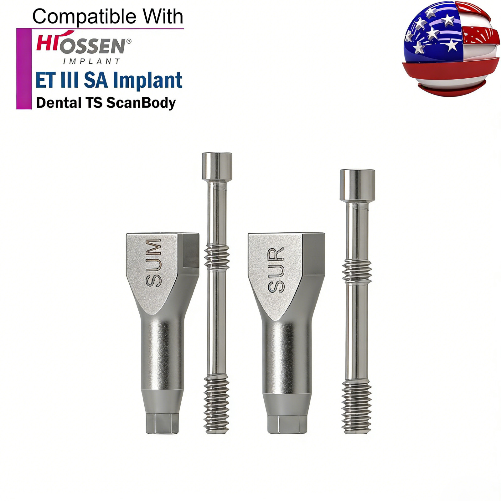 US Dental Open/Closed Tray Transfer Coping Compatible with Hiossen ET Implant