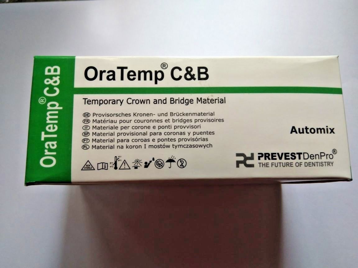 5 X Temporary Crown & Bridge Material 67gm Base/Catalyst Paste With 16 Auto Mix