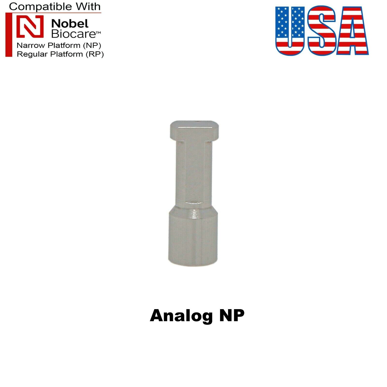 US Dental Lab Implant Analog NP/RP Compatible with Nobel Biocare Active Abutment