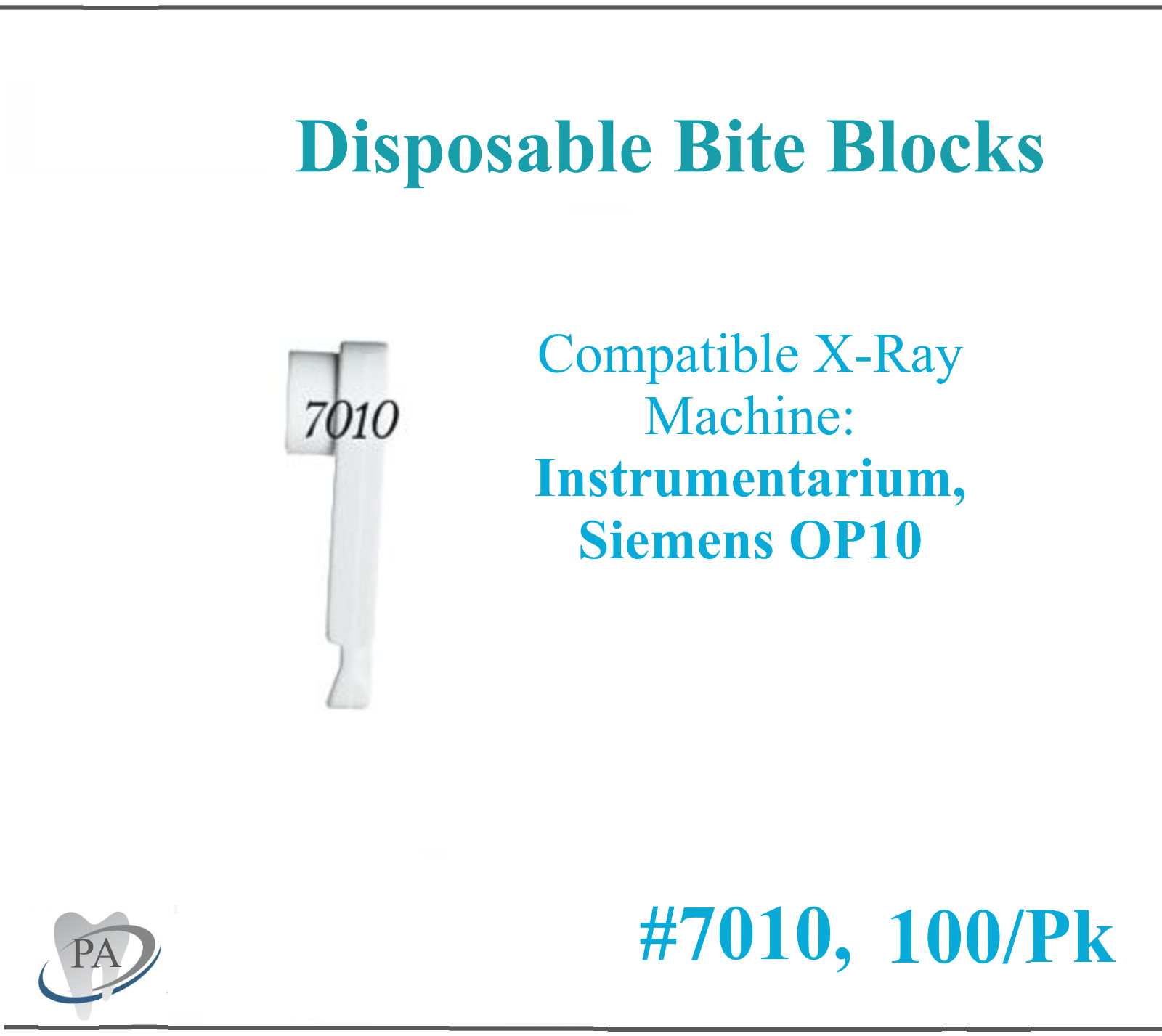 Panoramic X-Ray Machine Dispos-a-Bite Disposable Bite Blocks – #7090, #7060 7095