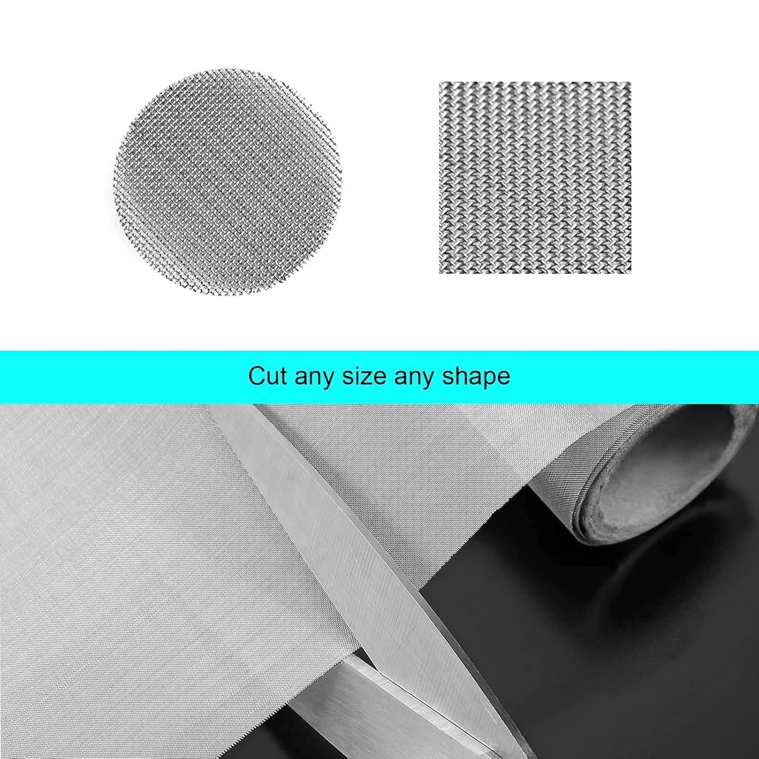 304 Stainless Steel Woven Wire Mesh 120 Grit 12×40 Inch Fine Filter Mesh for …