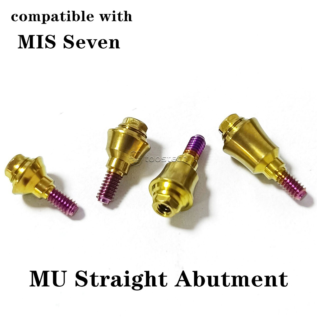 Multi unit straight abutment compatible with MIS Seven Platform GH 1/2/3/4mm