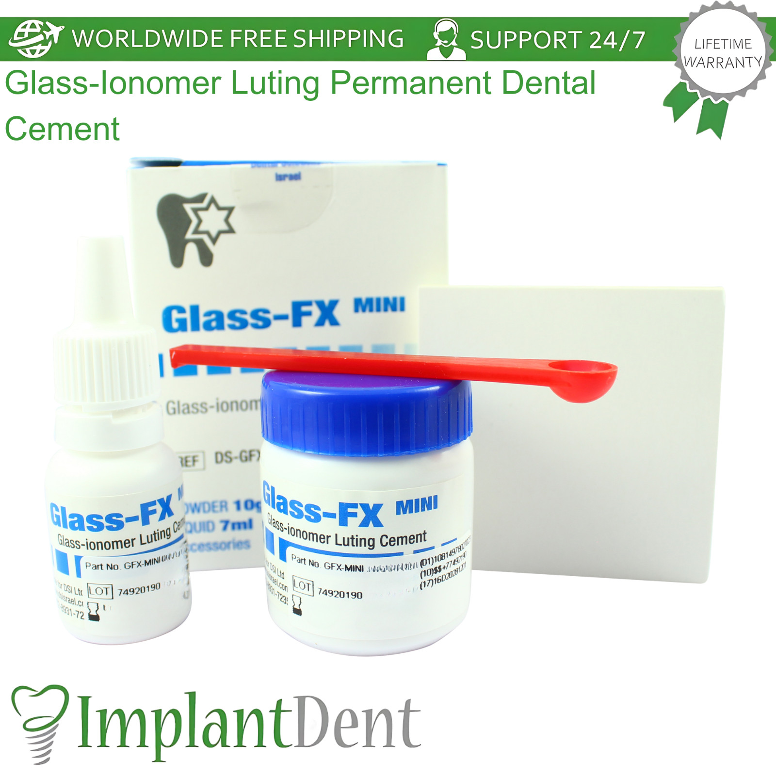 Glass FX lonomer Permanent Dental Cement Fixation Of Dentistry Restorations