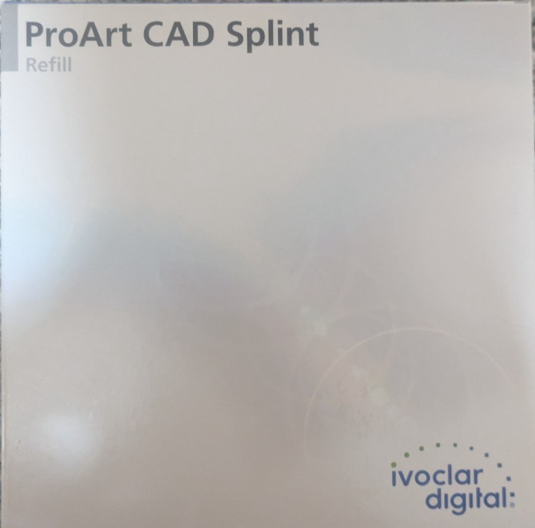 LOT Ivoclar Digital ProArt CAD Splint Clear 20mm 686319 16mm 686318