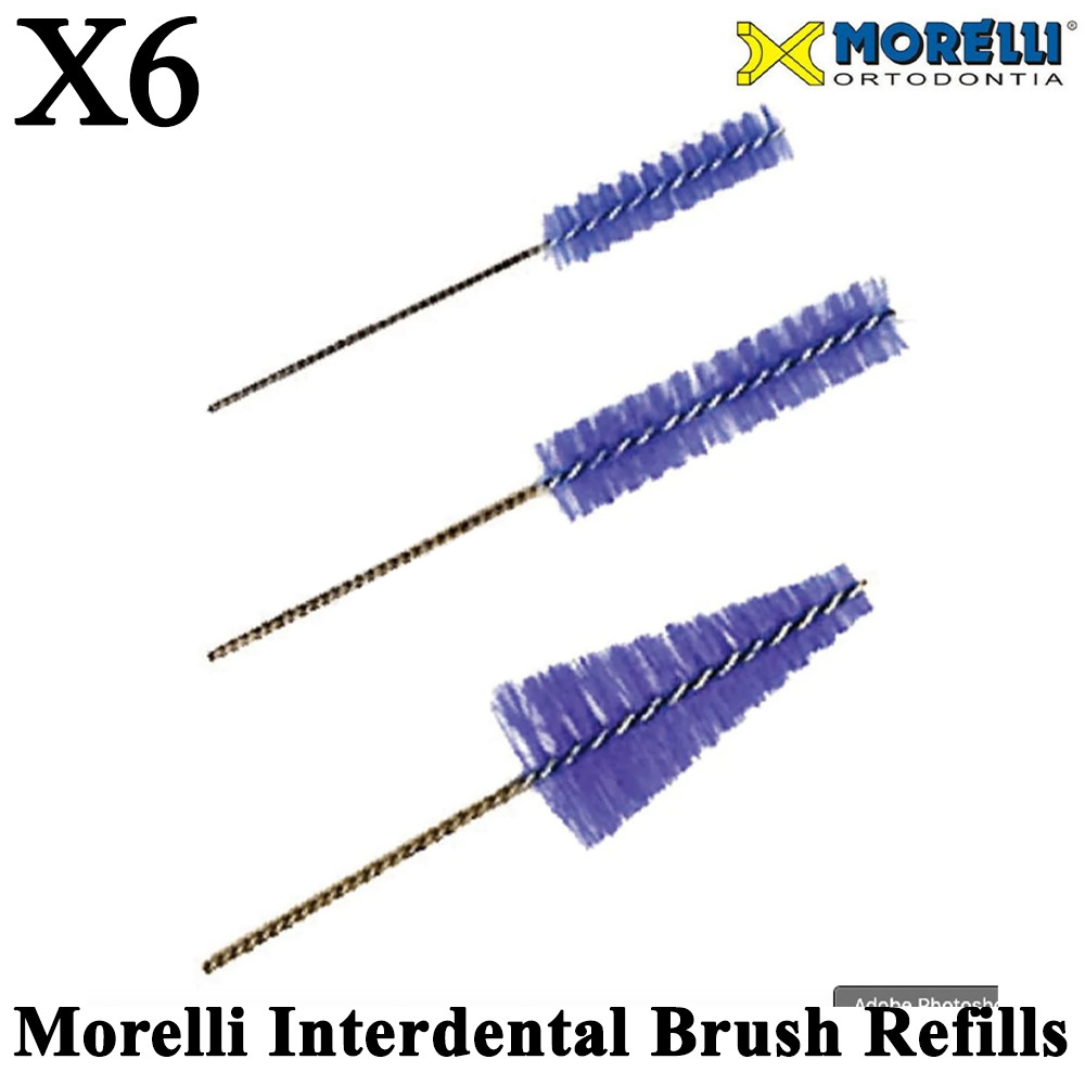6pcs Dental Orthodontic Interdental Brush Refills Floss Tooth Oral Care Hygiene