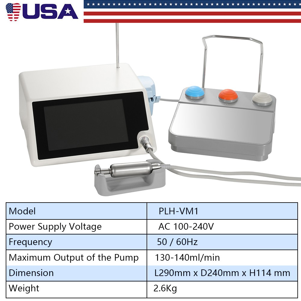 Dental Implant Motor System Surgical Brushless Motor 20:1 Contra Angle AC100-240